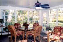 Neat finished appearance inside your sunroom