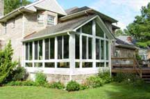 Inside a Carolina Sunroom manufactured by The Sunroom Source